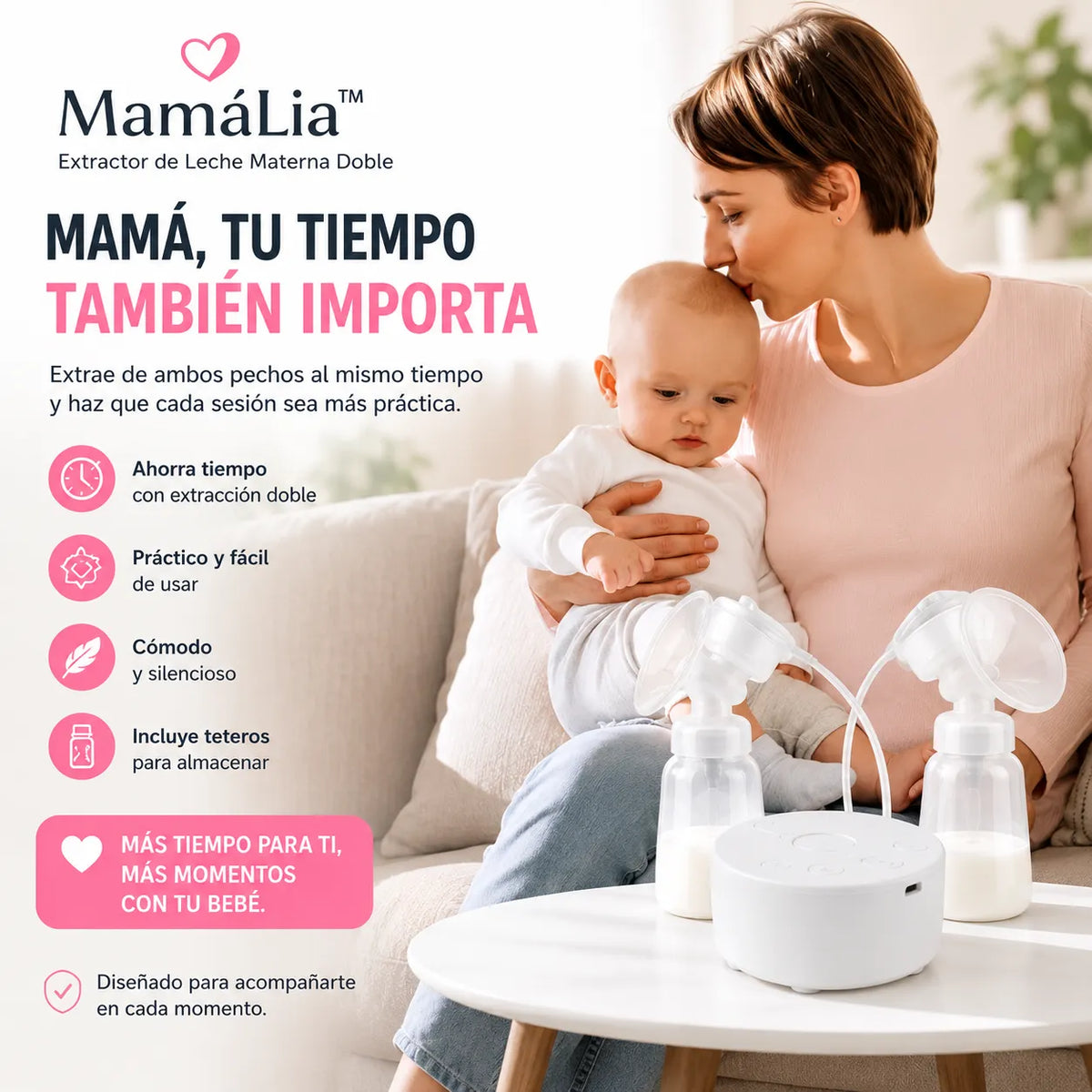 Extractor De Leche Materna Doble - MamáLia™