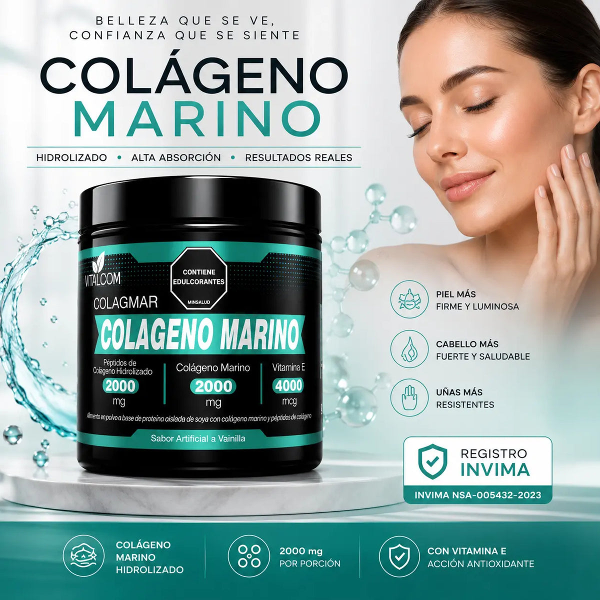 Colageno Marino en Polvo ColagMar® 500gr⭐️