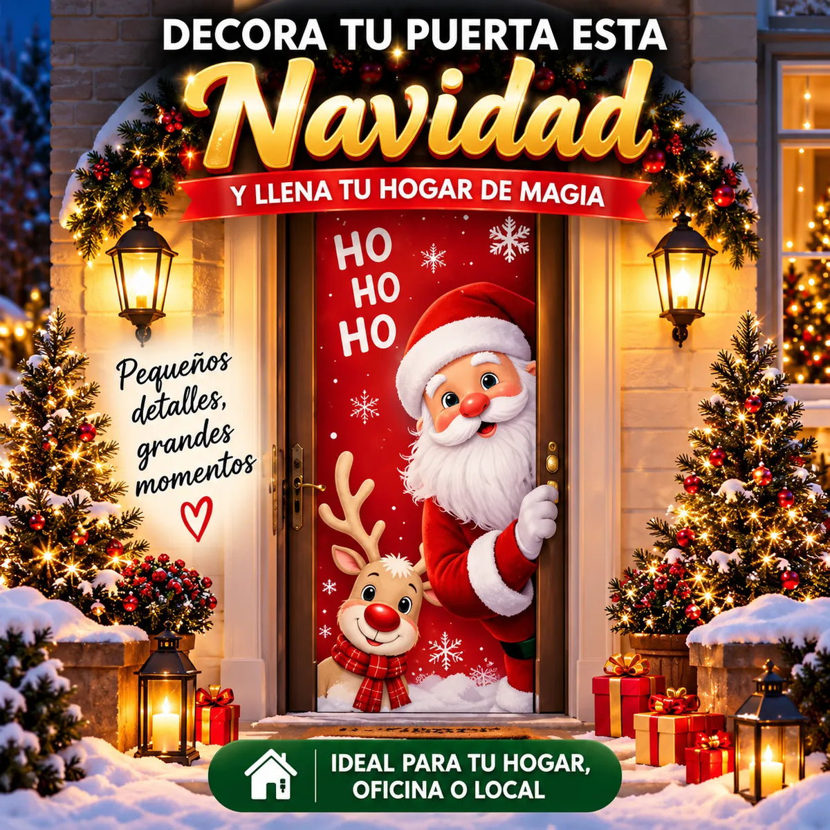 Funda Navideña para Puerta Xmas