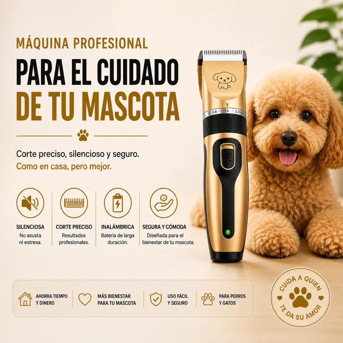 PetTrim Pro® Maquina Para Mascotas | 6 piezas