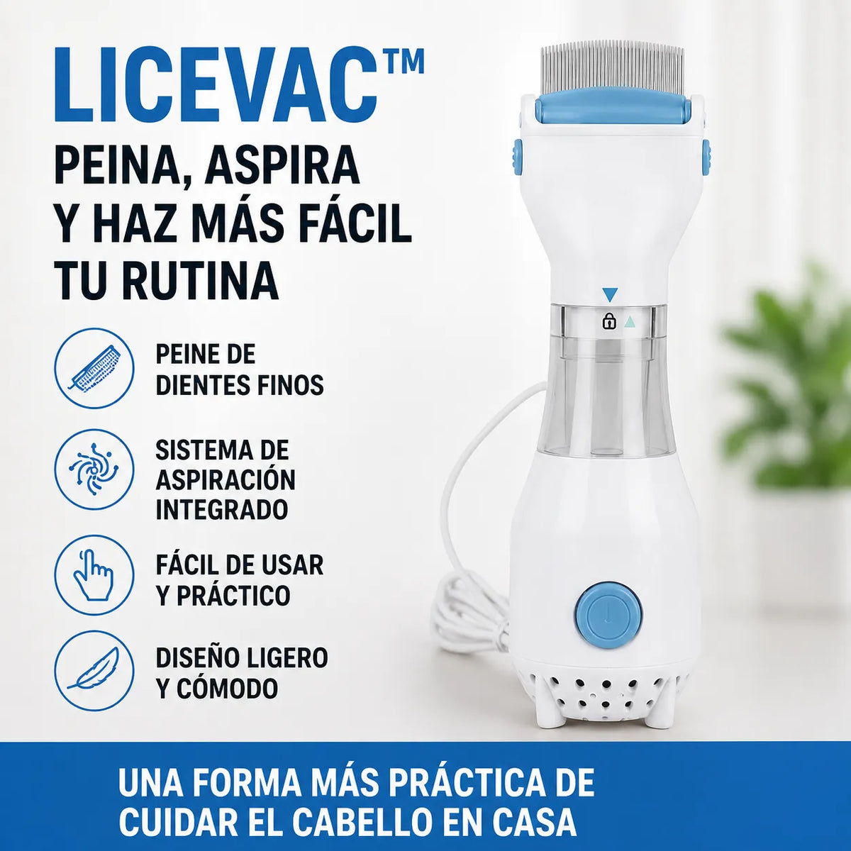 Maquina Aspiradora Eliminadora Piojos - LiceVac™