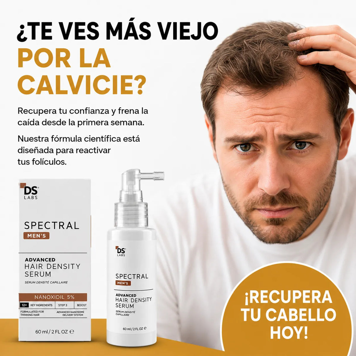 Spectral Nanoxidil + Obsequio Mascarilla Facial  - Luminex™
