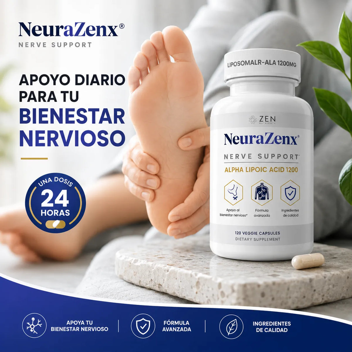Neurazen®️ | 90 Capsulas de Calma