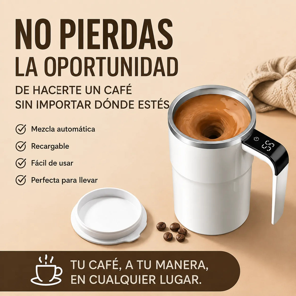 Taza Mezcladora Recargable — BLENDGO™